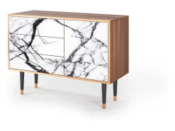 Aparador - 115х84х41 cm - S3 - Raven Marble, Nogal