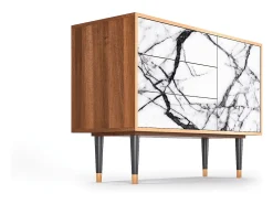 Aparador - 115х84х41 cm - S3 - Raven Marble, Nogal