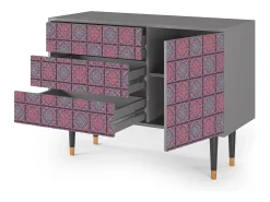 Aparador - 115х84х41 cm - S3 - Riviera Mosaic, Gris