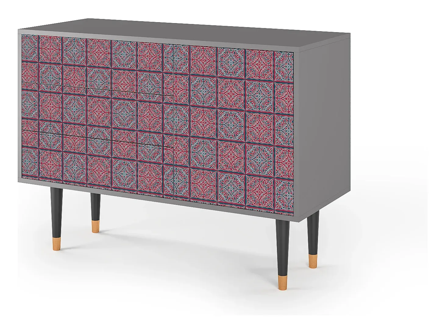 Aparador - 115х84х41 cm - S3 - Riviera Mosaic, Gris