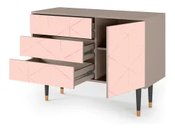 Aparador - 115х84х41 cm - S3 - Rose Quartz, Latte