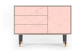 Aparador - 115х84х41 cm - S3 - Rose Quartz, Latte