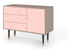 Aparador - 115х84х41 cm - S3 - Rose Quartz, Latte