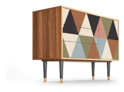 Aparador - 115х84х41 cm - S3 - Royal Triangles, Nogal