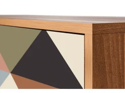 Aparador - 115х84х41 cm - S3 - Royal Triangles, Nogal