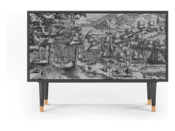 Aparador - 115х84х41 cm - S3 - Rusticorum, Antracita