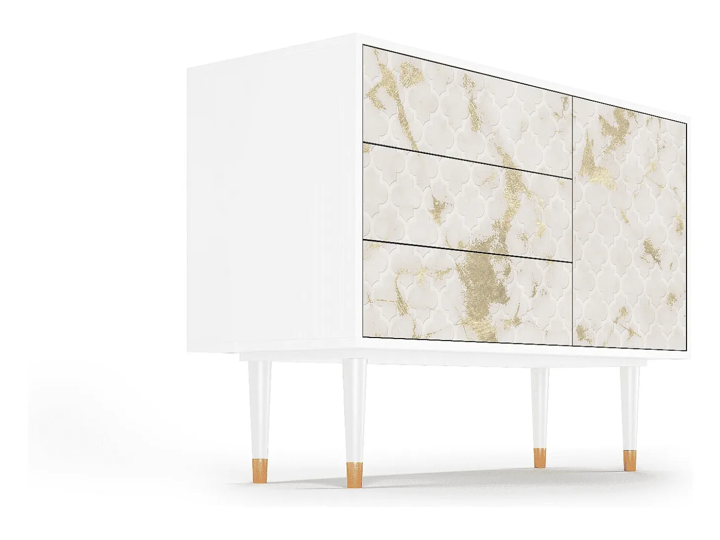 Aparador - 115х84х41 cm - S3 - Sahara desert, Blanco