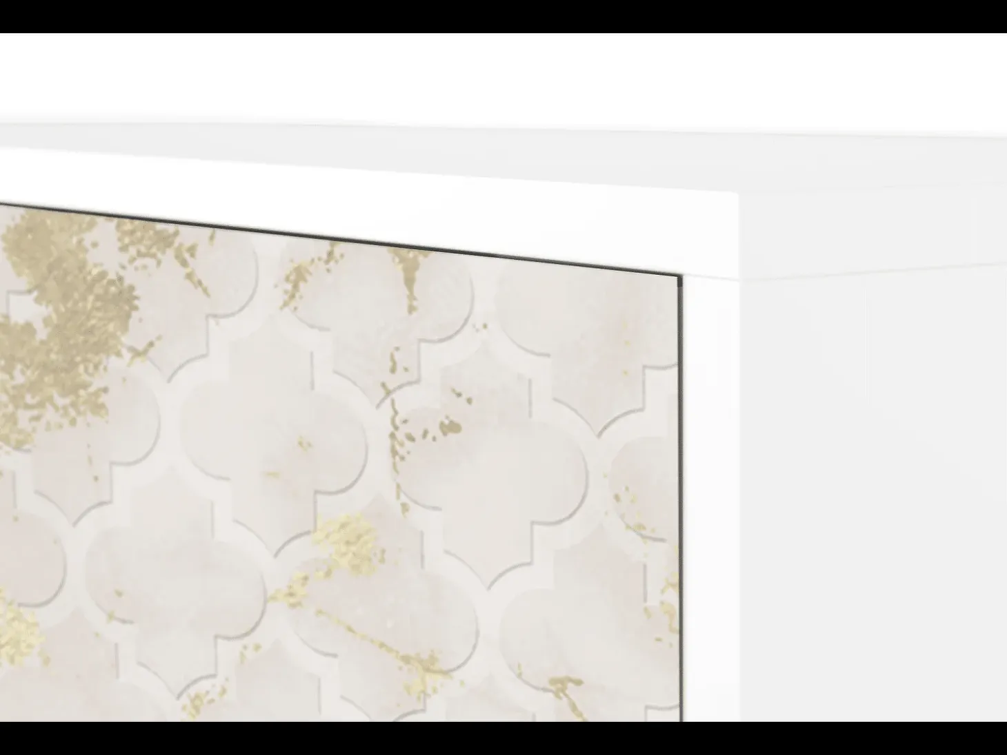 Aparador - 115х84х41 cm - S3 - Sahara desert, Blanco