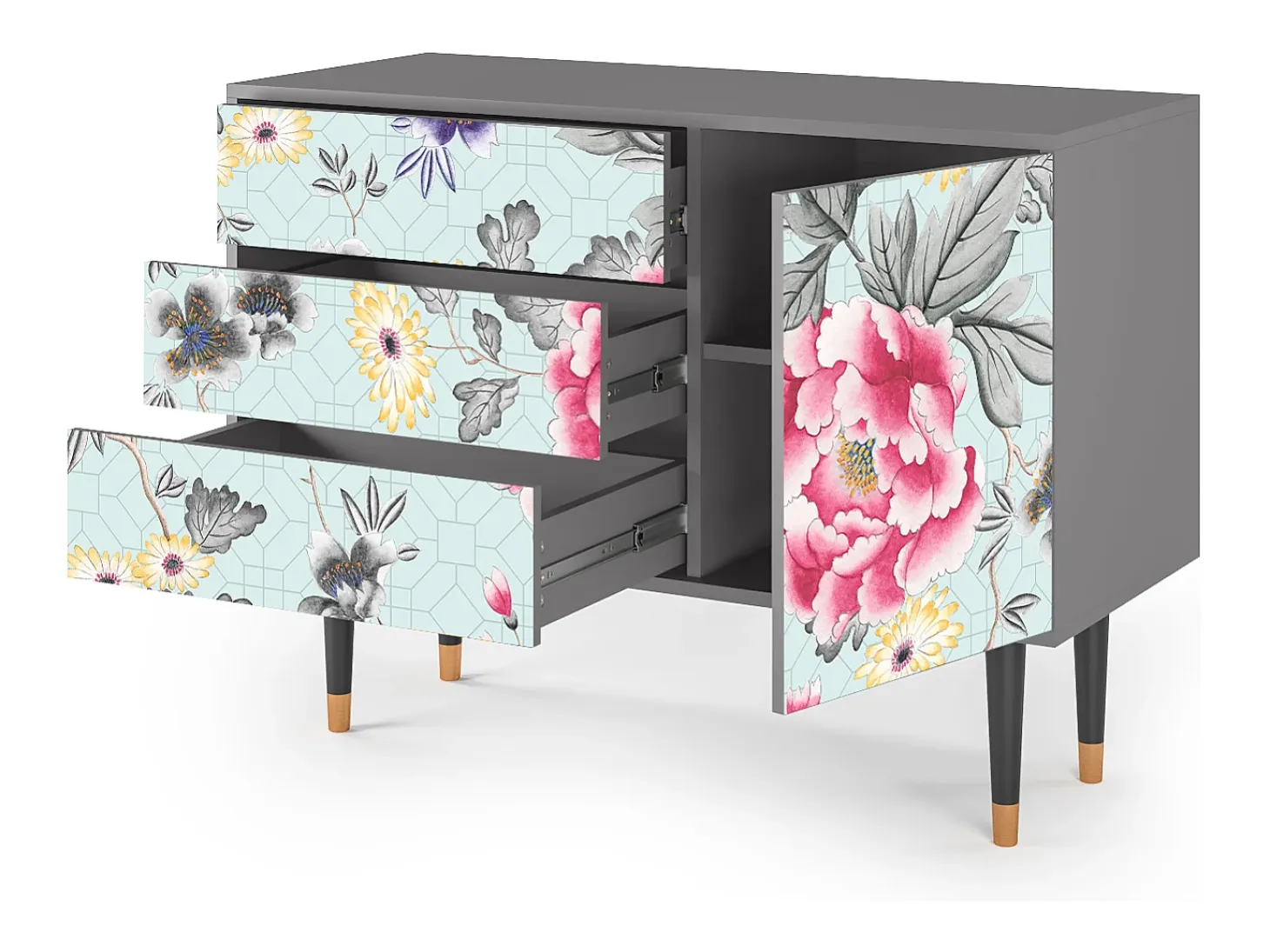 Aparador - 115х84х41 cm - S3 - Sky Garden, Gris