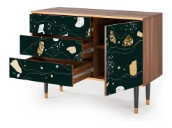 Aparador - 115х84х41 cm - S3 - Space Rocks, Nogal