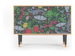 Aparador - 115х84х41 cm - S3 - Summer Berries, Nogal