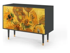 Aparador - 115х84х41 cm - S3 - Sunflowers, Antracita