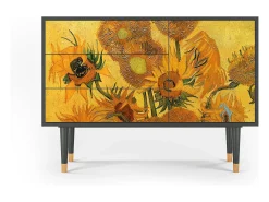 Aparador - 115х84х41 cm - S3 - Sunflowers, Antracita