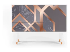 Aparador - 115х84х41 cm - S3 - Taupe Anatomy, Blanco