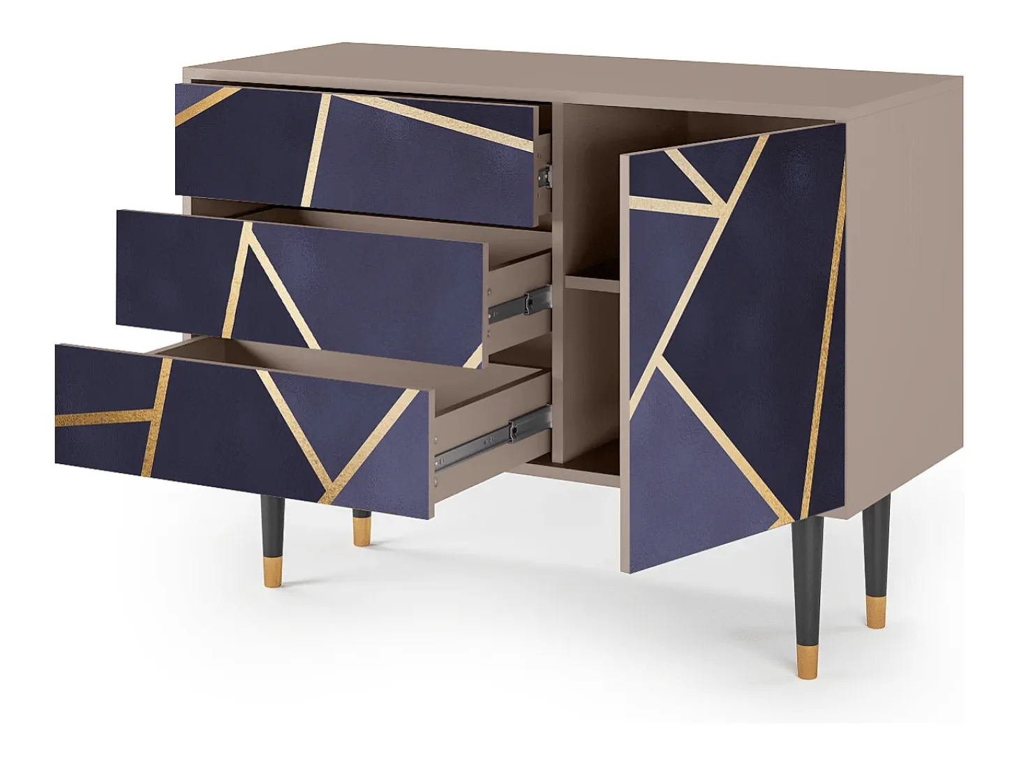 Aparador - 115х84х41 cm - S3 - The Amethyst, Latte