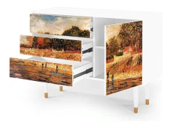 Aparador - 115х84х41 cm - S3 - The Banks, Blanco