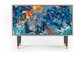 Aparador - 115х84х41 cm - S3 - The Girl - James Jean, Latte