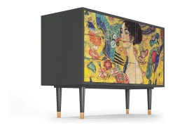 Aparador - 115х84х41 cm - S3 - The Kiss by Klimt , Antracita