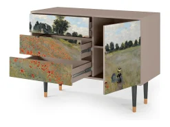 Aparador - 115х84х41 cm - S3 - The Poppy Field , Latte