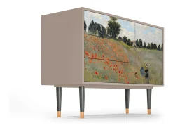 Aparador - 115х84х41 cm - S3 - The Poppy Field , Latte
