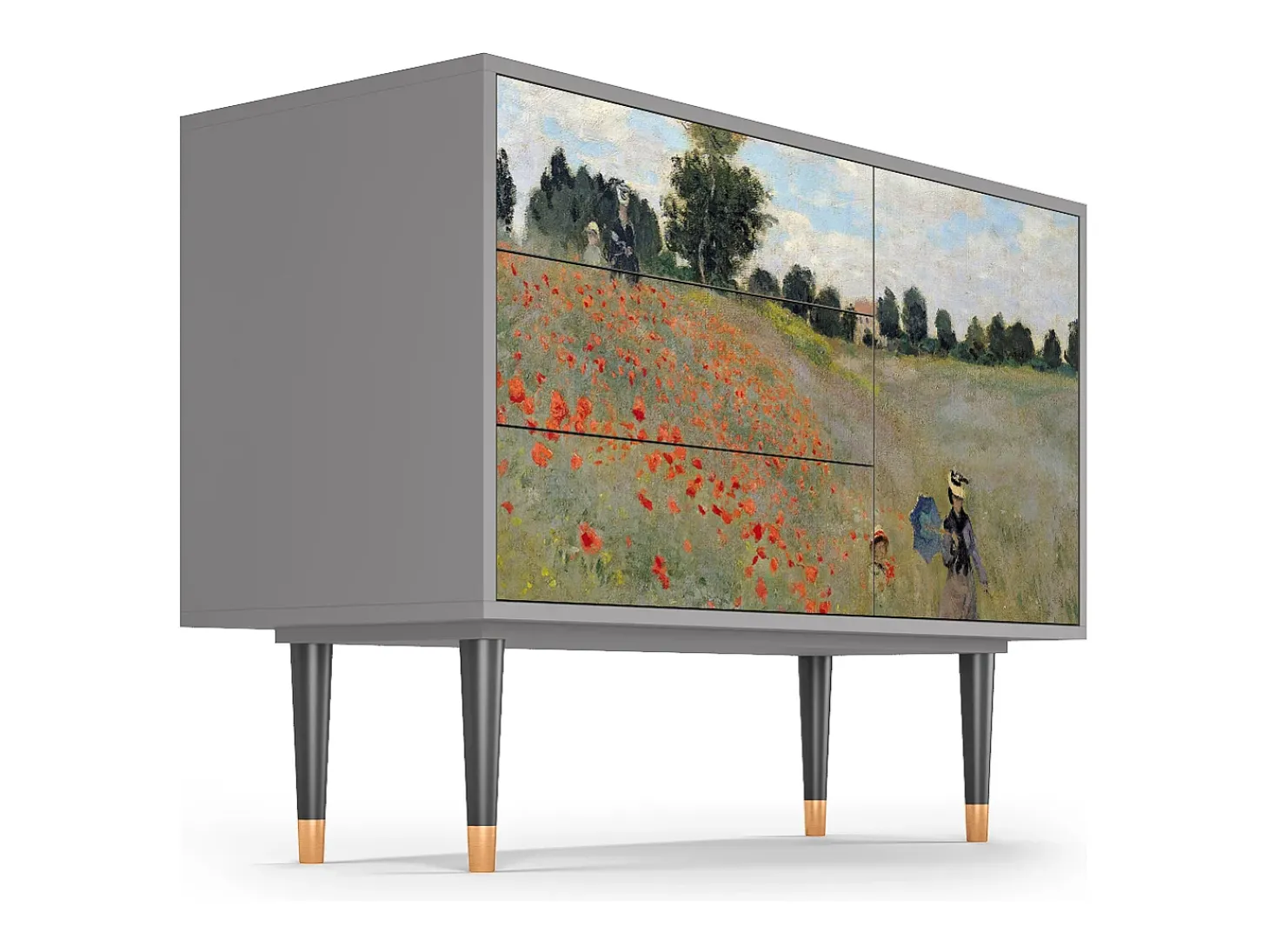 Aparador - 115х84х41 cm - S3 - The Poppy Field , Gris