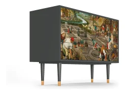 Aparador - 115х84х41 cm - S3 - The Younger - Spring, Antracita