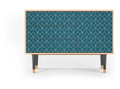 Aparador - 115х84х41 cm - S3 - Turquoise Geometry, Nogal