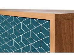 Aparador - 115х84х41 cm - S3 - Turquoise Geometry, Nogal