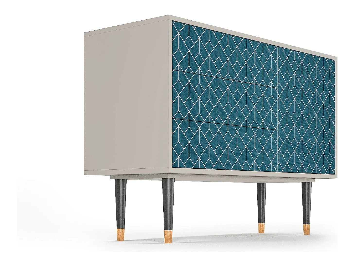 Aparador - 115х84х41 cm - S3 - Turquoise Geometry, Arena
