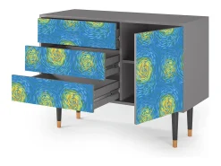 Aparador - 115х84х41 cm - S3 - Van Gogh Lights, Gris