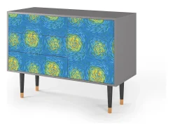 Aparador - 115х84х41 cm - S3 - Van Gogh Lights, Gris
