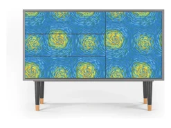 Aparador - 115х84х41 cm - S3 - Van Gogh Lights, Gris