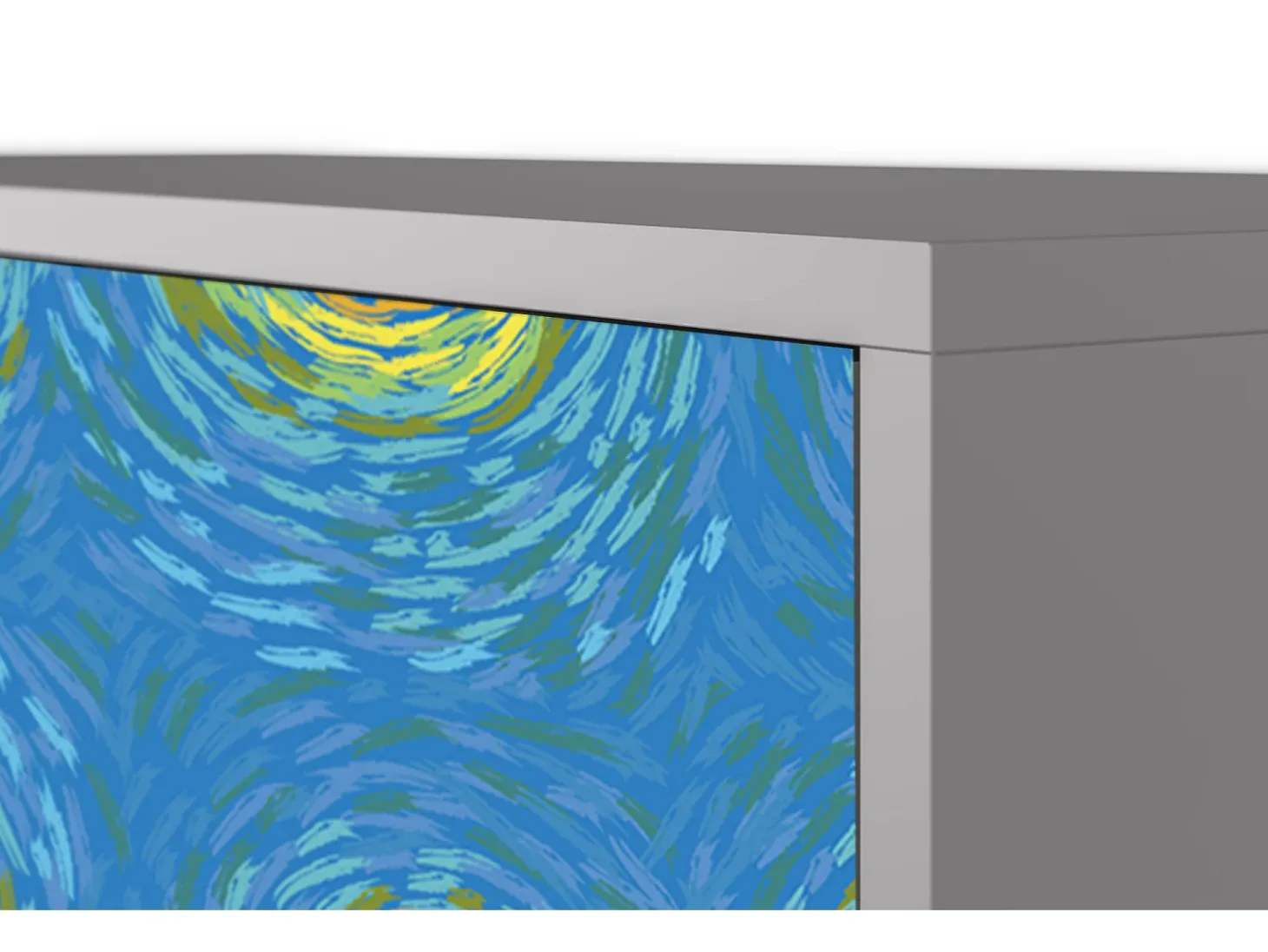 Aparador - 115х84х41 cm - S3 - Van Gogh Lights, Gris