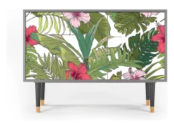 Aparador - 115х84х41 cm - S3 - Verdant Tropics, Gris