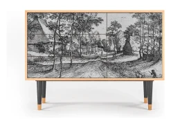 Aparador - 115х84х41 cm - S3 - Village Road, Nogal