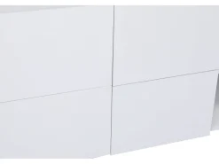 Aparador – 150cm x 42cm x 71cm – Blanco – Tablero de partículas con revestimiento de melamina