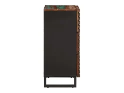 Aparador 2 piezas madera maciza acacia 60x34x75 cm