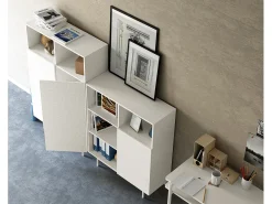 Aparador 2 puertas - A140cm x L90cm x F34cm - blanco - Printed Sérig