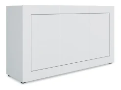 Aparador 3 puertas 150x40x83,5 cm Elios blanco brillante