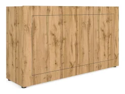 Aparador 3 puertas 150x40x83,5 cm Elios roble natural