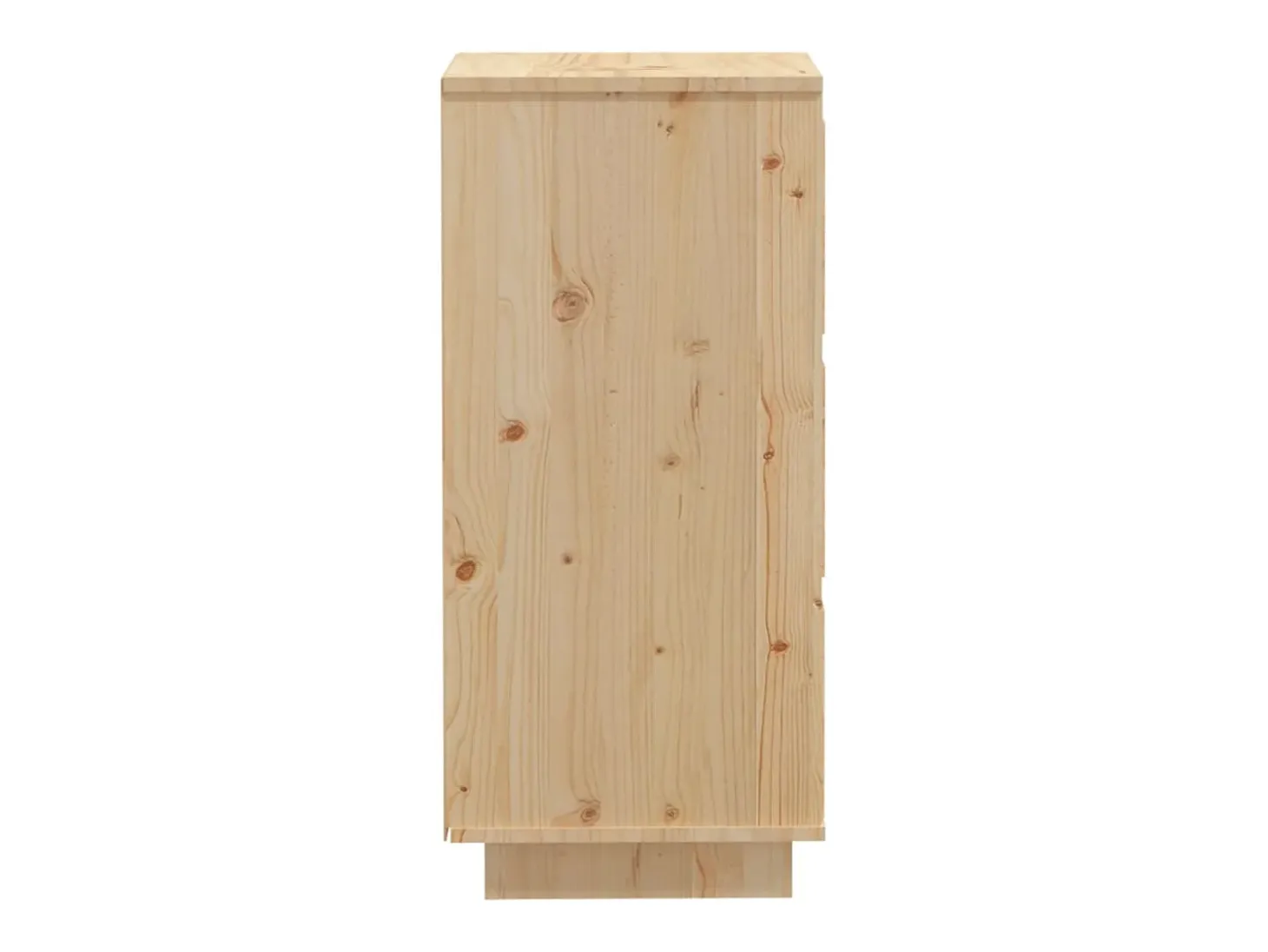 Aparador 2 uds madera maciza de pino 32x34x75 cm