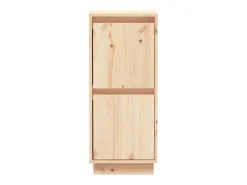 Aparador 2 uds madera maciza de pino 31,5x34x75 cm