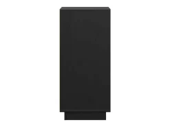 Aparador 2 uds madera maciza de pino negro 31,5x34x75 cm