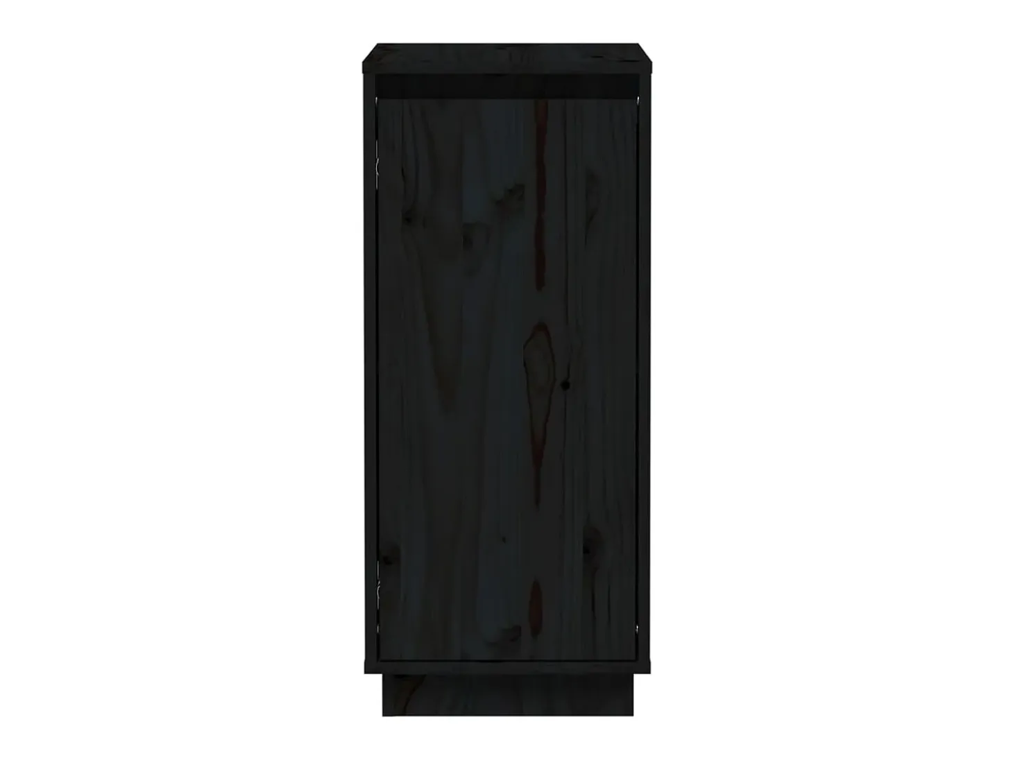Aparador 2 unidades madera maciza de pino negro 31,5x34x75 cm
