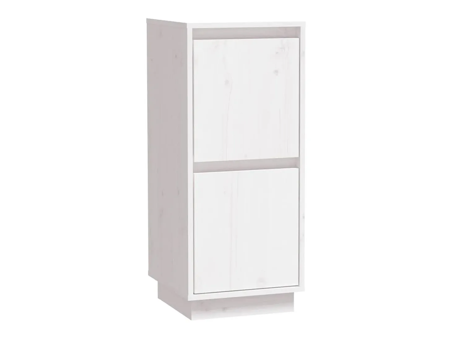 Aparador 2 unidades madera maciza de pino blanco 31,5x34x75 cm