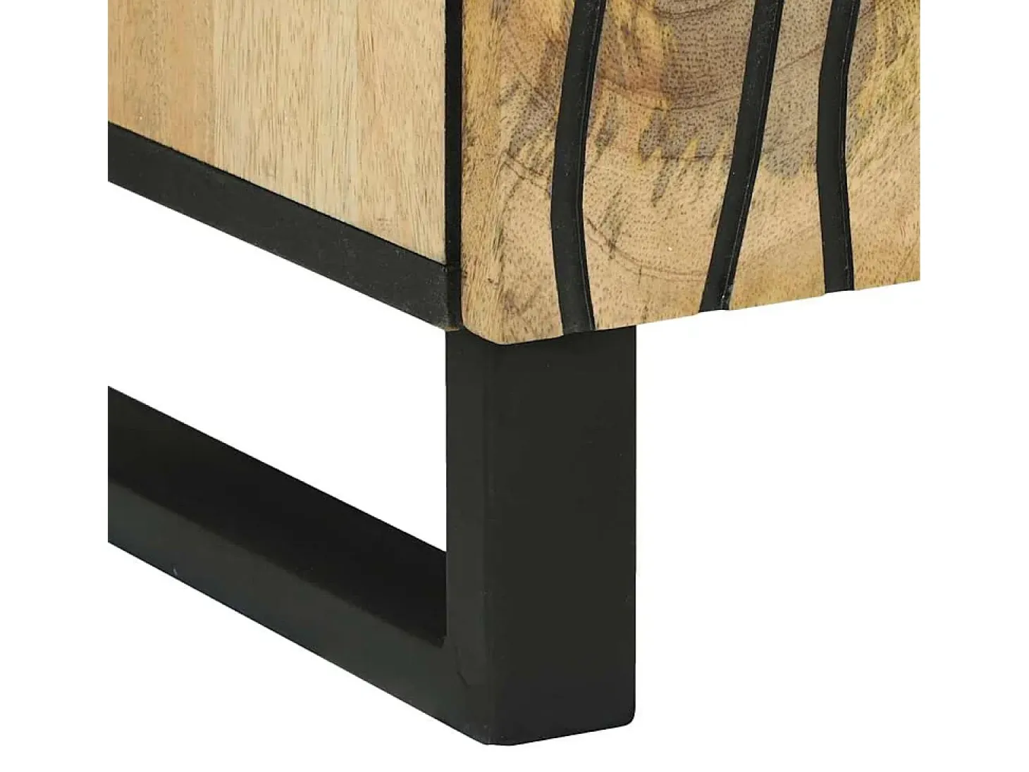 Aparador 60 x 33,5 x 75 cm - Fabricado en madera maciza de mango y madera de ingeniería