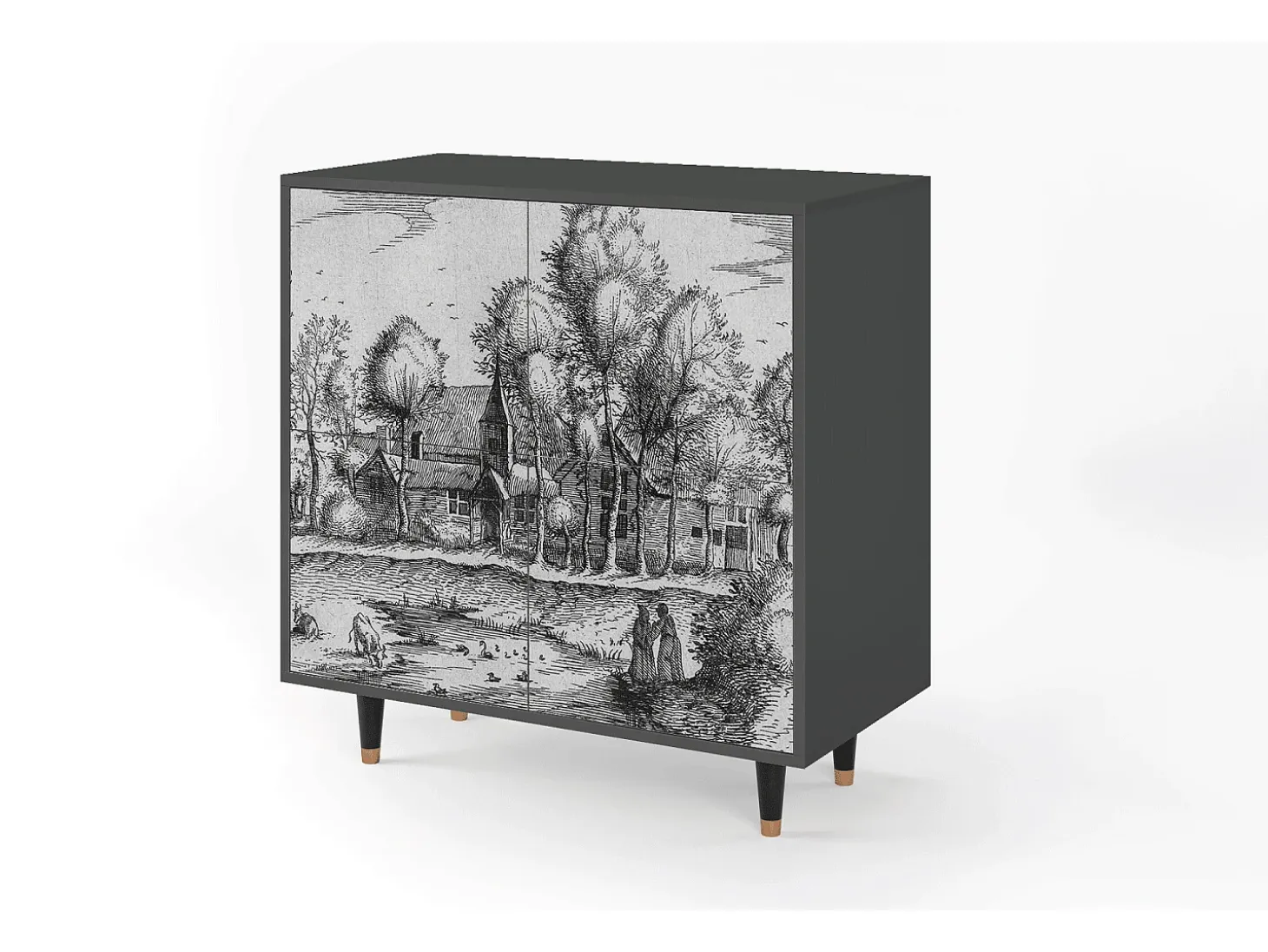 Aparador - 94x96x48 cm - BS3 - A Pond, Antracita