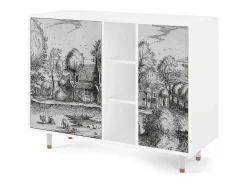 Aparador - 125x98x48 cm - BS2 - A Pond, Blanco