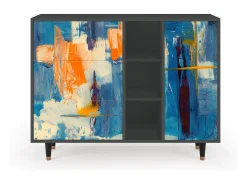Aparador - 125x98x48 cm - BS2 - Abstract Expressionism, Antracita