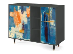 Aparador - 125x98x48 cm - BS2 - Abstract Expressionism, Antracita